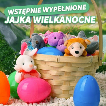 🐱Jajko niespodzianka z miękkim pluszakiem w środku🎁 Idealny prezent dla Twojego malucha!