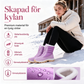 Vattentäta snökängor för dam med plyschfoder och skaft i mellanhöjd👢❄️