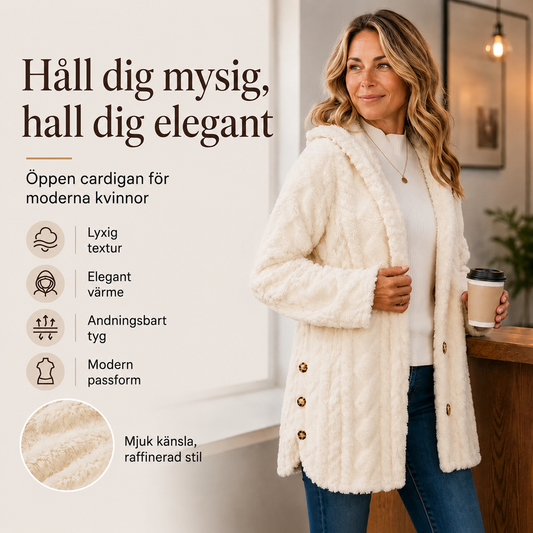 🧸50 % rabatt✨Varm damjacka med huva och rutmönster