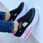 Niskie buty damskie na obcasie z okrągłym noskiem