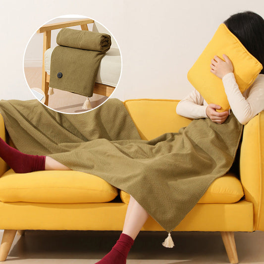 🔥Przenośny podgrzewany koc elektryczny z miękkim zamkiem błyskawicznym