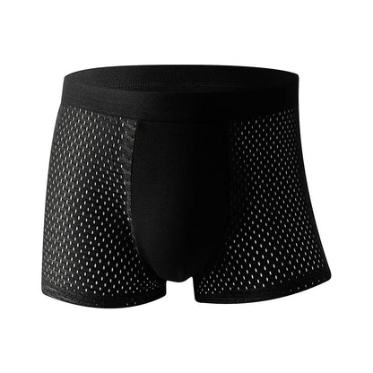 🔥50% Ice Silk Mesh Antibakteriella boxerkalsonger som andas