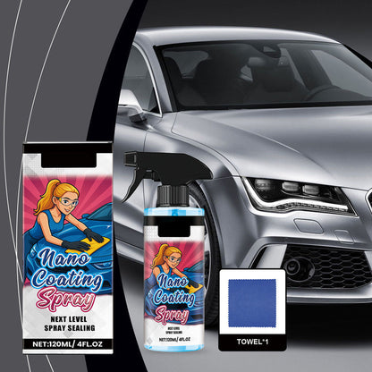 🚗✨ Spray do polerowania samochodów + ściereczka z mikrofibry ☀️🧽