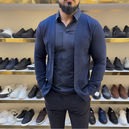 Męska koszula dwuczęściowa typu mock