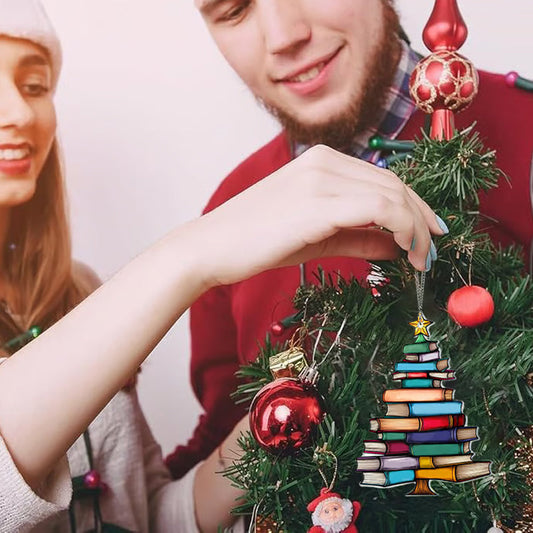 Świąteczna choinka z książek Suncatcher