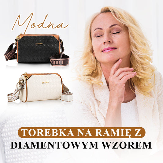 🥰Torebka na Ramię z Trzema Warstwami i Wzorem Diamentowym dla Kobiet