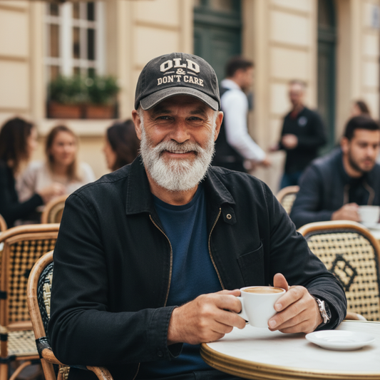 Regulowana czapka baseballowa unisex z retro napisem 🧢