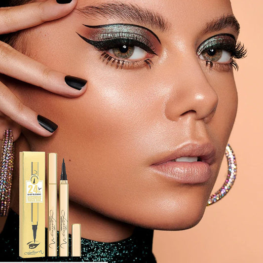🔥1+1 gratis✨Trwały wodoodporny płynny eyeliner – koniec z rozmazanym eyelinerem!