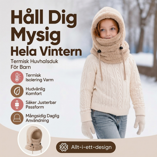 🧢Vindtät och värmeisolerande balaclava för barn som cyklar