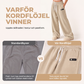 👖 Lösa vida korderojbyxor för damer med dragsko – mjuka, smickrande, elastisk midja, perfekta för vardag och jobb! ✨