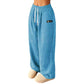 👖 Lösa vida korderojbyxor för damer med dragsko – mjuka, smickrande, elastisk midja, perfekta för vardag och jobb! ✨