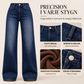🥳Bästsäljare: 50 % rabatt + gratis frakt!🥳 Termiska damjeans med vid ben och hög midja
