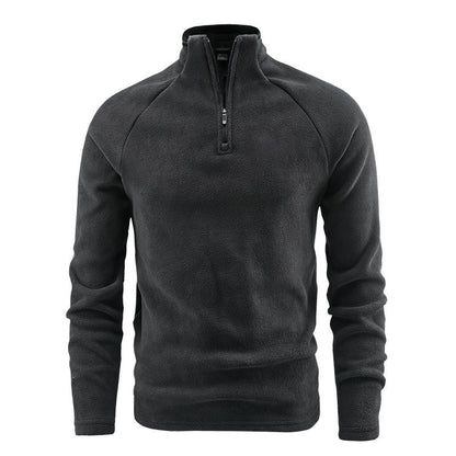 🎉 Nyhet! 👕 Varm pikétröja för män i polarfleece med stående krage – mjuk, värmande och perfekt för kalla höst- och vinterdagar. ✨