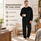 🛌Tvådelat flanellset herr – mjuk borstad velour med rak passform✨