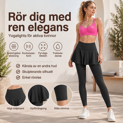 🔥50 % rabatt! Högtaljade byxor med kjol för kvinnor