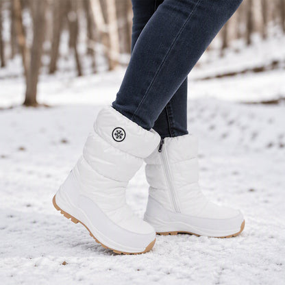 👢 Vinterkängor för kvinnor – halvlånga, halkfria snökängor, varma och bekväma för kalla vinterdagar, nu till halva priset! ✨