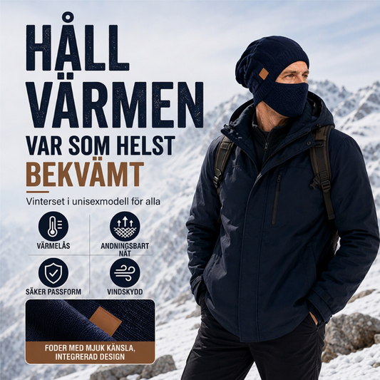 🥳 Över 50 000 sålda exemplar! 🥳 Vintermössa för både män och kvinnor med inbyggt ansiktsskydd