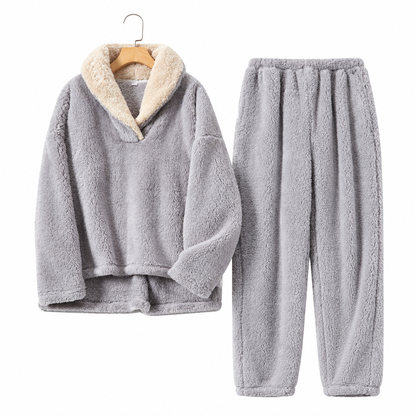 👫Tjockt varmt sherpa-pyjamaset för män och kvinnor☁️